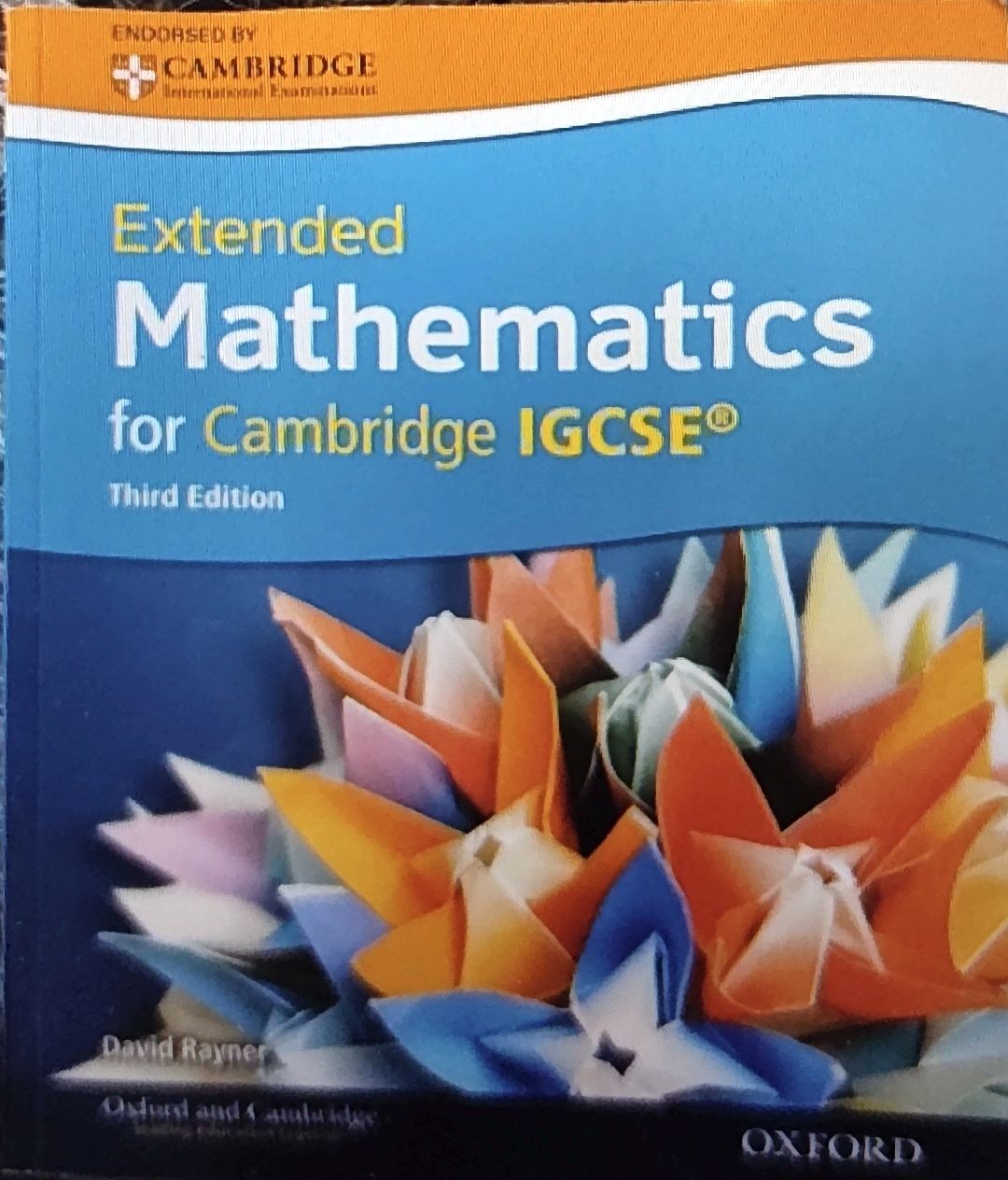 Extended Mathematics for Cambridge IGCSE (Third Editon) 