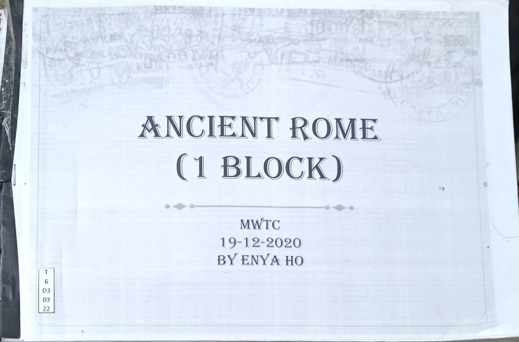 Ancient Rome (1 Block)