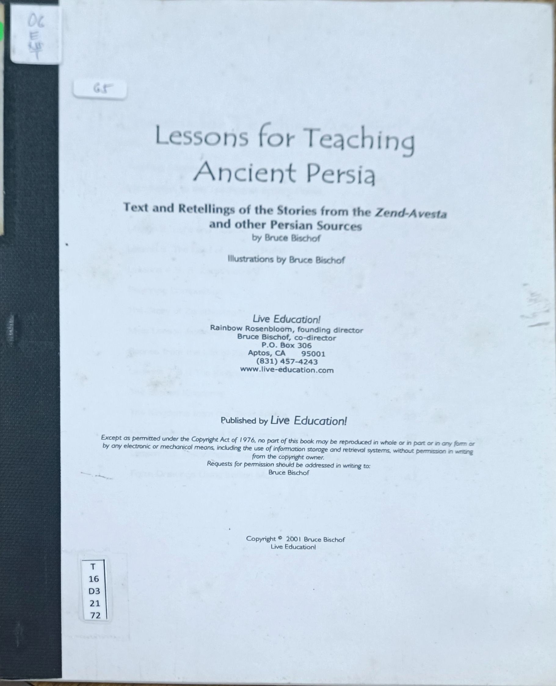 Lessons for Teaching Ancient Persia