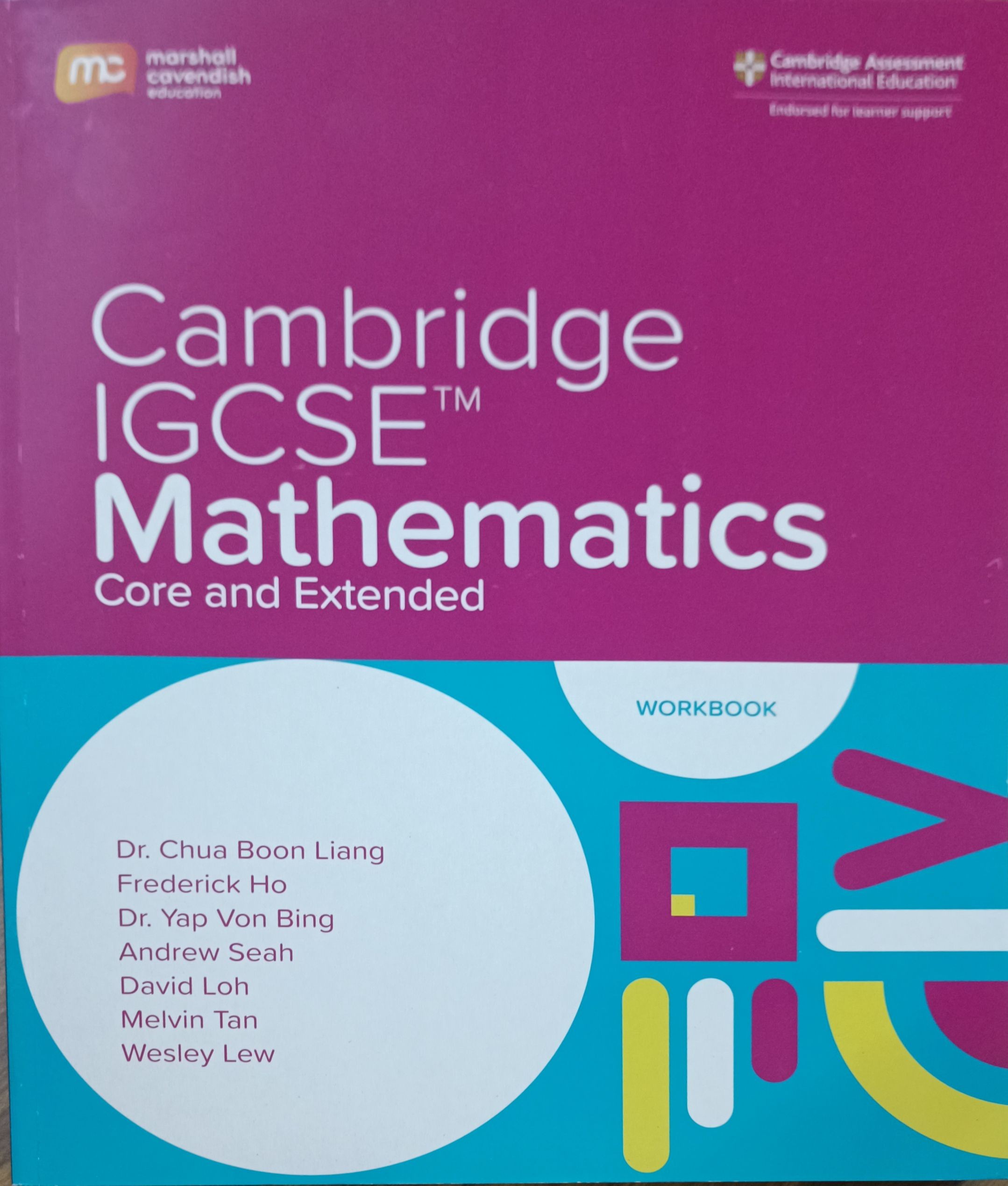 Cambridge IGCSE Mathematics (Core and Extended) : Workbook