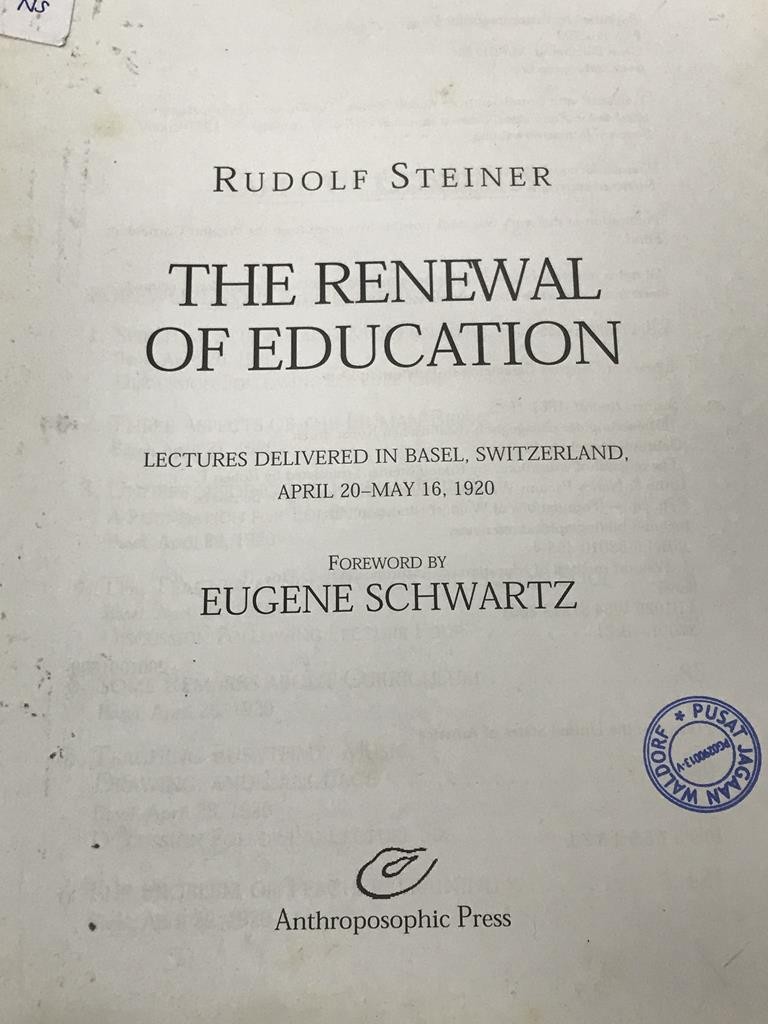 The Renewal Of Education