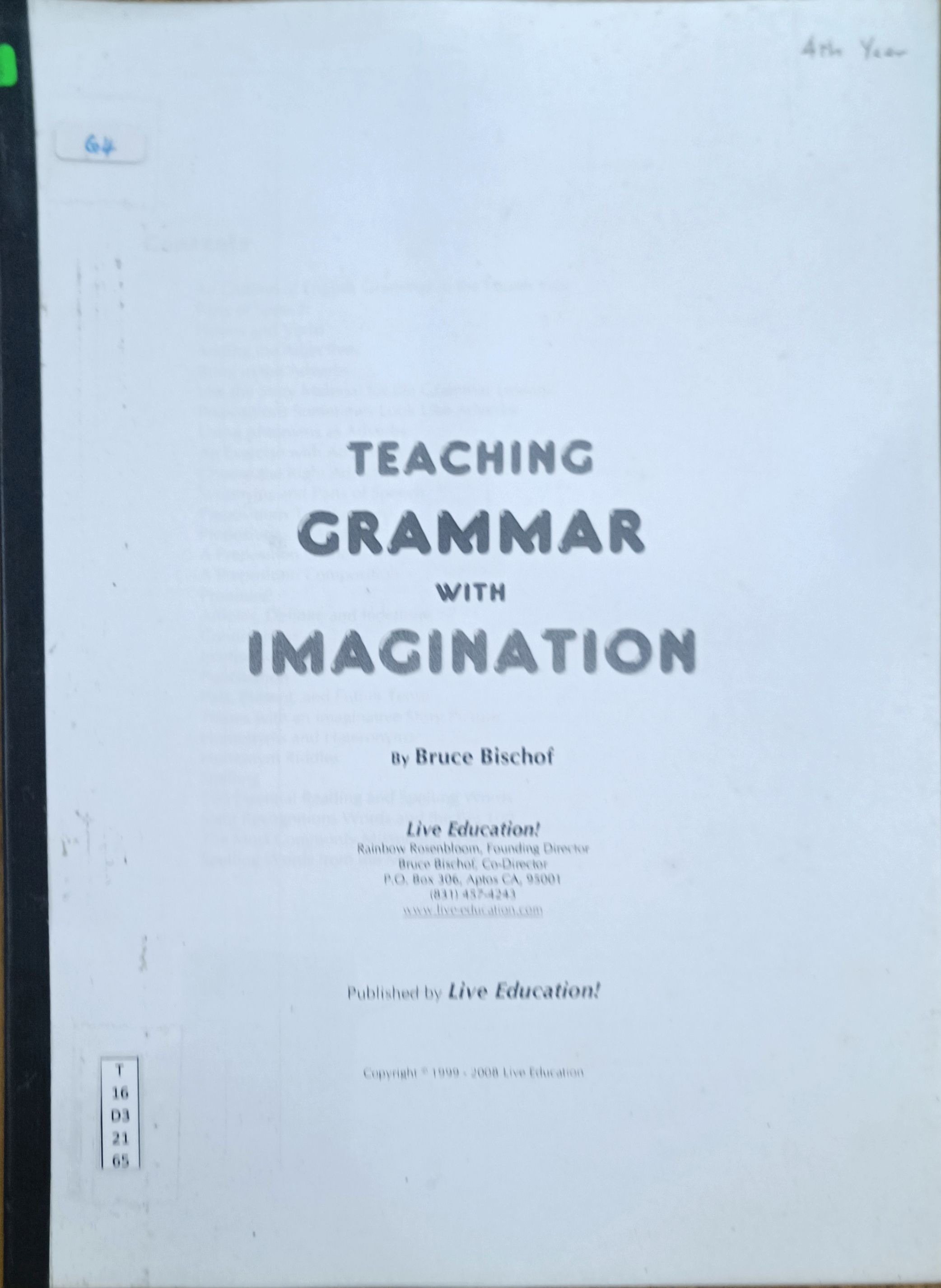Teaching Grammar with Imagination