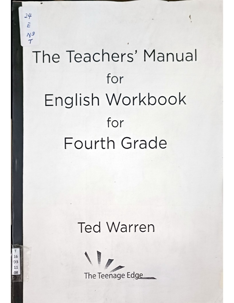 The Teacher's Manual for English Workbook for Fourth Grade