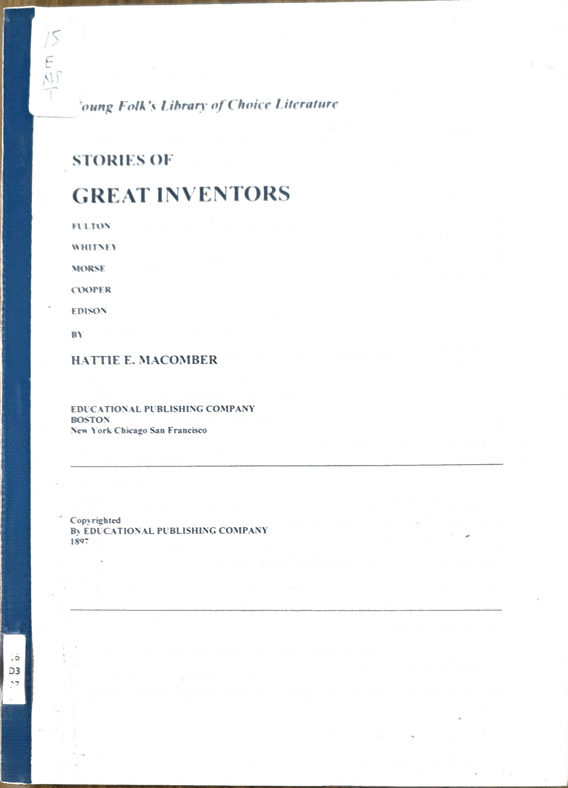 Stories Of Great Inventors