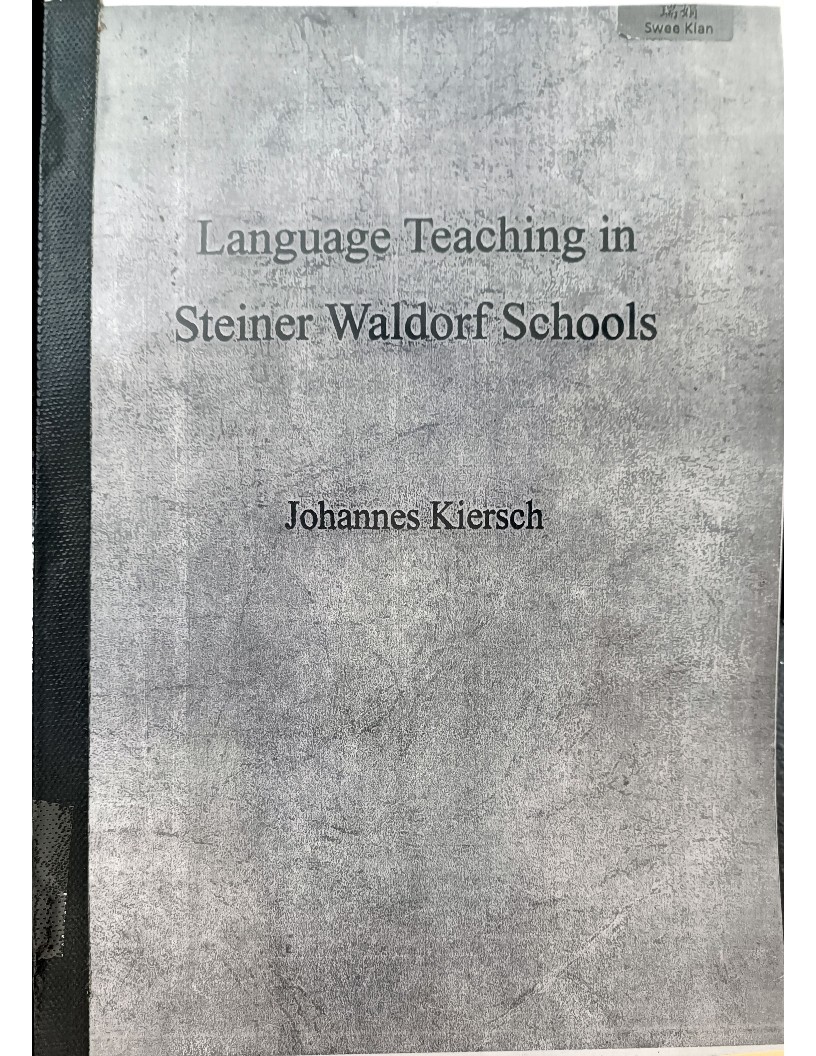 Language Teaching in Steiner Waldorf Schools