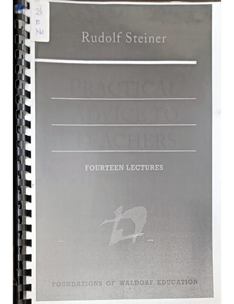 Practical Advice To Teachers