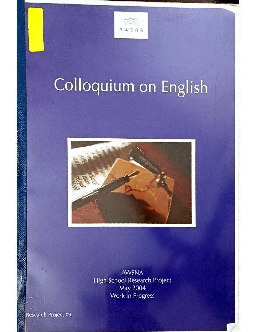Colloquium on English