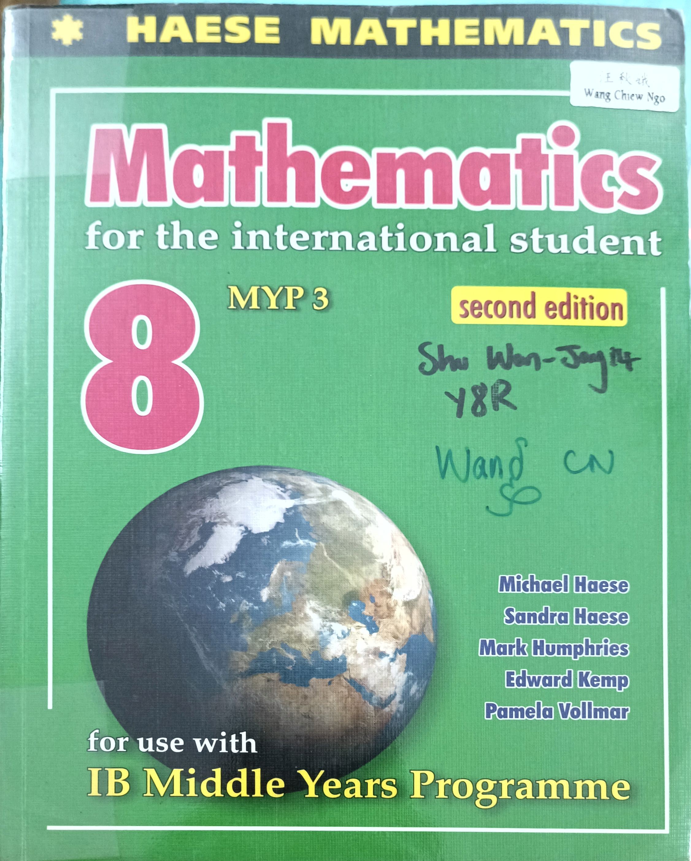 Mathematics for the international student 8 MYP3 (IB)